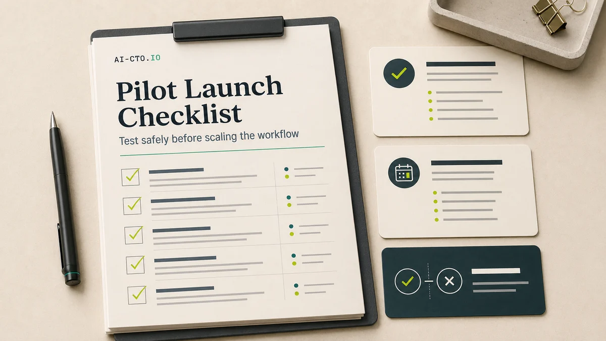 Pilot Launch Checklist product preview